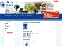 Tablet Screenshot of okna-jakes.cz
